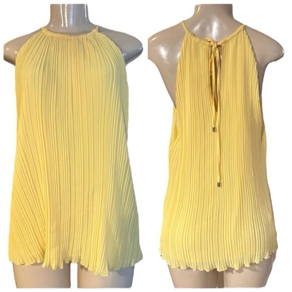 TED BAKER "LOHLOH" PLEATED RACER NECK SLEVELESS TOP 4 (LARGE) - Picture 2 of 13